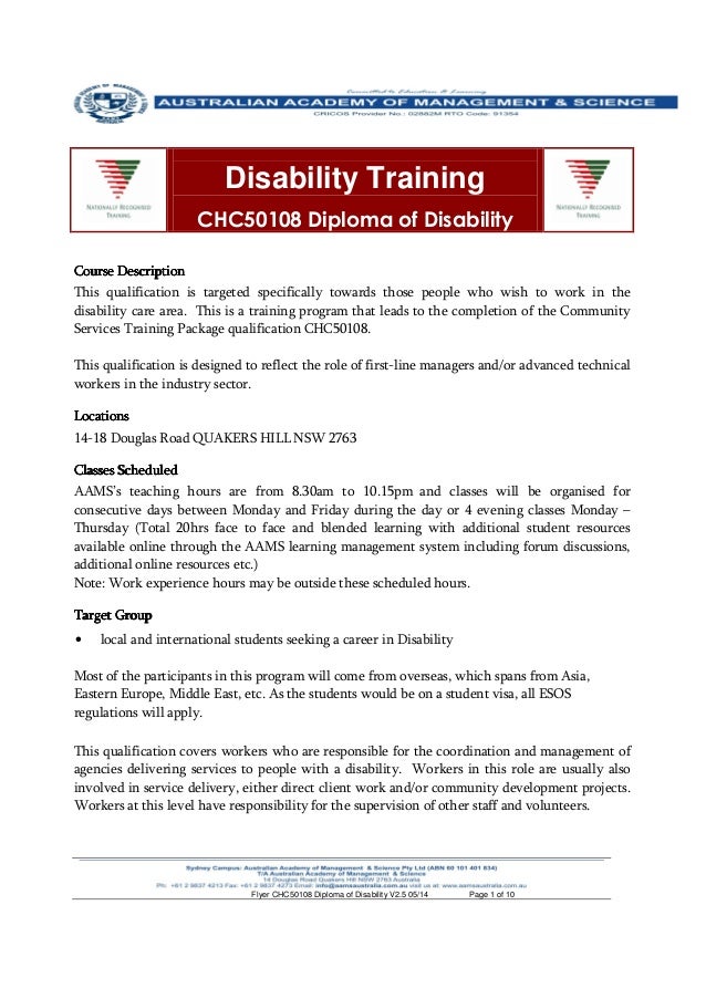 Diploma of community services work online course